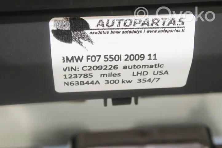 BMW 5 GT F07 Autres éléments de console centrale 9181090