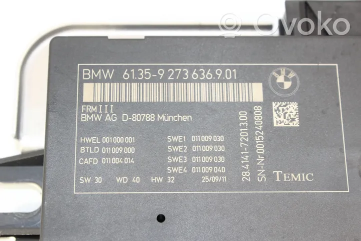 BMW X3 F25 Sterownik / Moduł świateł LCM 9273636
