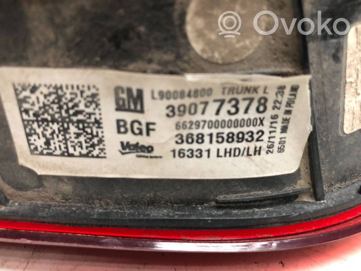 Opel Astra K Lampa tylna 39077378