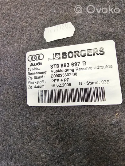 Audi A5 Sportback 8TA Tapis de coffre 8T8863697B