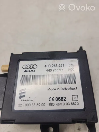 Audi A8 S8 D4 4H Apulämmittimen ohjainlaite/moduuli 4H0963271