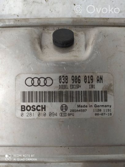 Audi A4 S4 B5 8D Calculateur moteur ECU 038906019AN