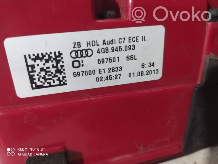 Audi A7 S7 4G Lampy tylnej klapy bagażnika 4G8945093