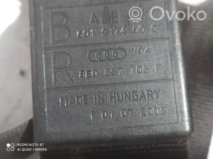 Audi A4 S4 B7 8E 8H Saugos diržas priekinis 8E0857706F