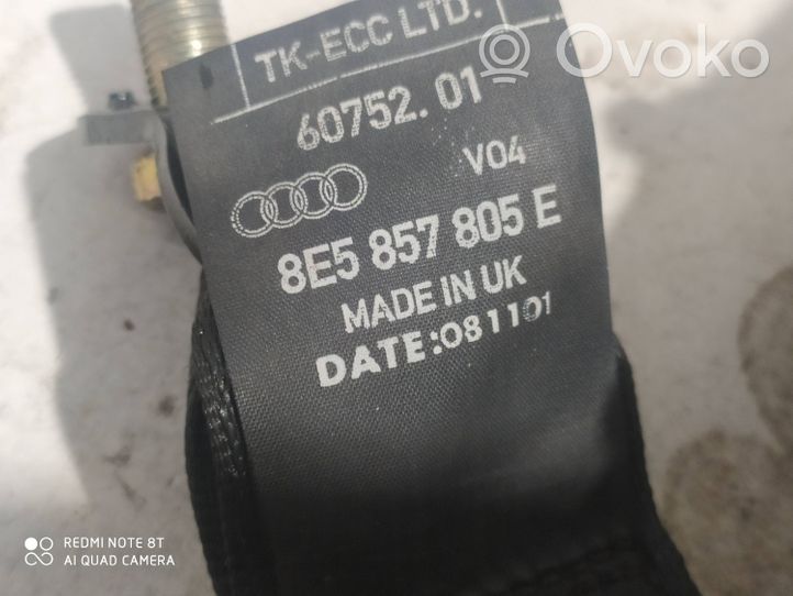 Audi A4 S4 B6 8E 8H Pas bezpieczeństwa fotela tylnego 8E5857805E