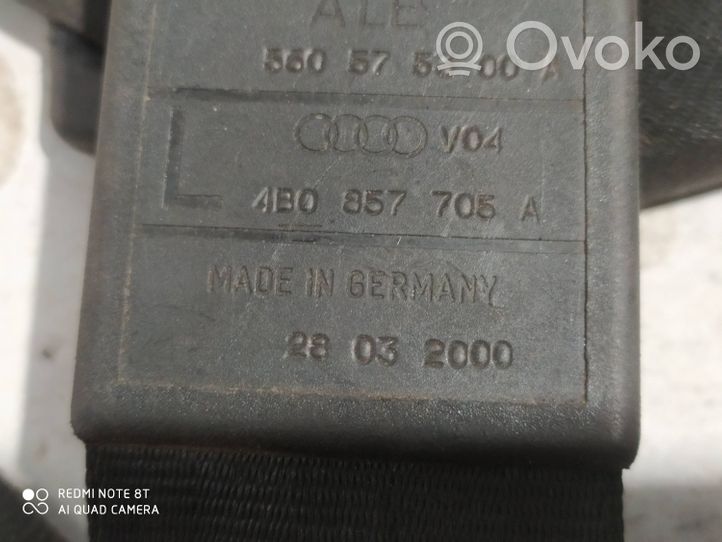 Audi A6 S6 C5 4B Pas bezpieczeństwa fotela przedniego 4B0857705A