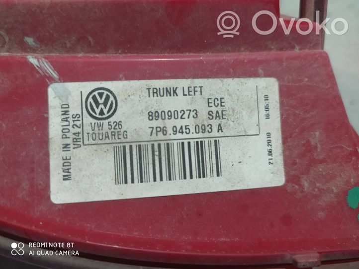 Volkswagen Touareg II Feux arrière sur hayon 7P6945093A