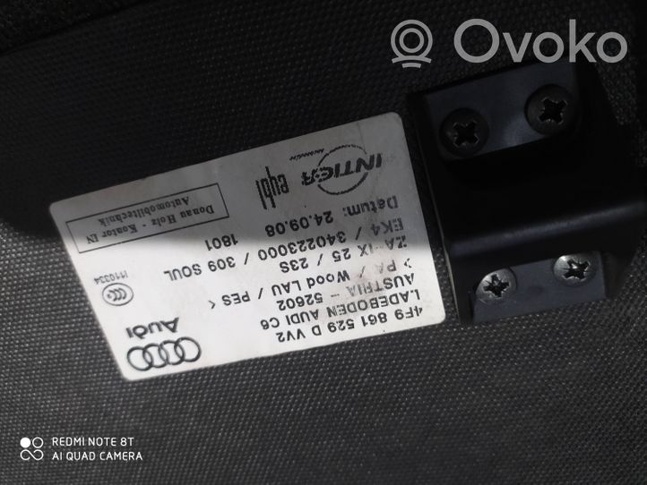 Audi A6 S6 C6 4F Tavaratilan pohjan tekstiilimatto 4F9861529D