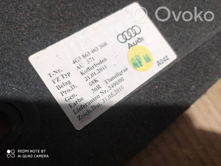 Audi A6 S6 C7 4G Tappetino di rivestimento del bagagliaio/baule 4G5863463