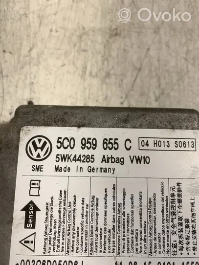 Volkswagen Golf VI Airbag control unit/module 5C0959655C