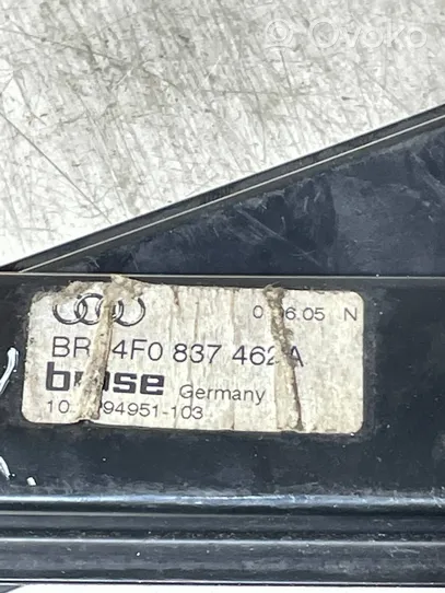 Audi A6 S6 C6 4F Mécanisme de lève-vitre avant sans moteur 4F0837462A