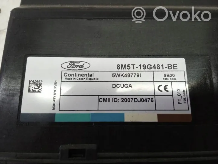 Ford Kuga I Module de contrôle carrosserie centrale 8M5T-19G481-BE