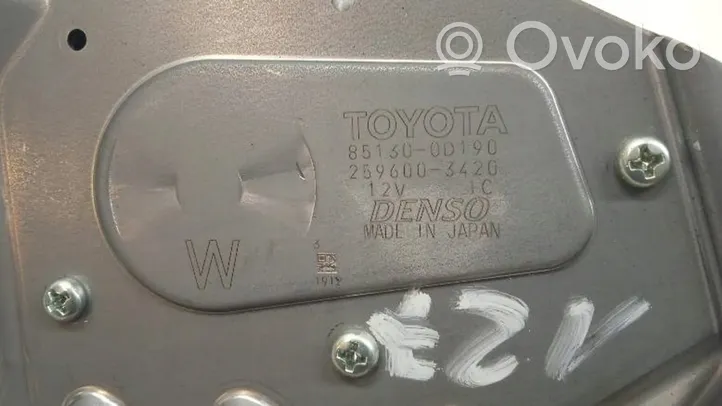 Toyota Yaris Moteur d'essuie-glace arrière 85130-0D190