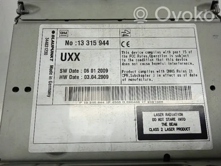 Opel Insignia A Radija/ CD/DVD grotuvas/ navigacija 13315944
