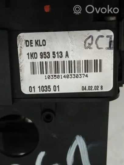 Volkswagen Touran I Interruptor/palanca de limpiador de luz de giro 1K0959653