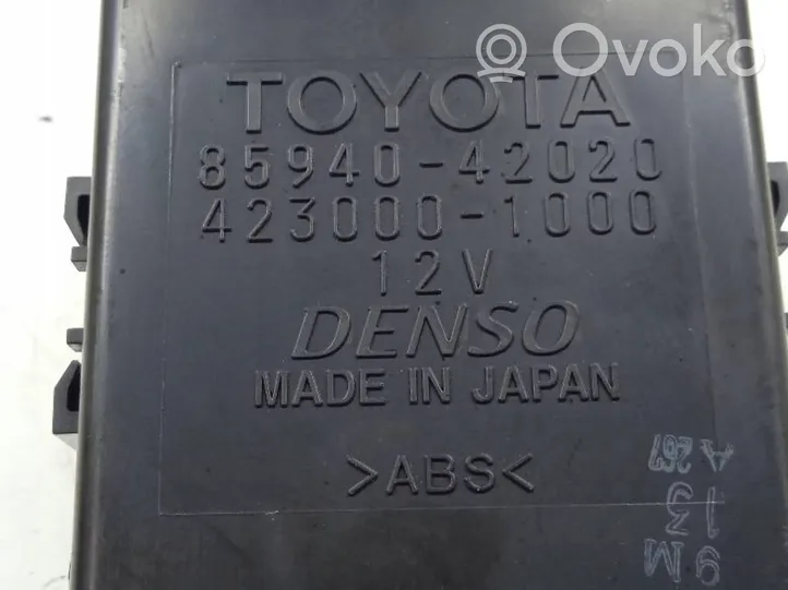 Toyota RAV 4 (XA30) Citu veidu vadības bloki / moduļi 85940-42020