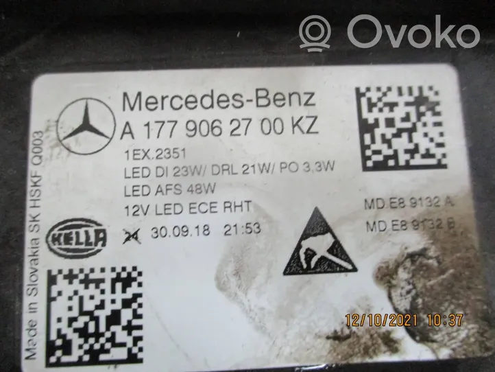 Mercedes-Benz A W177 Etu-/Ajovalo A1779062700