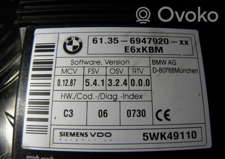 BMW 5 E60 E61 Module de contrôle carrosserie centrale 61356947920