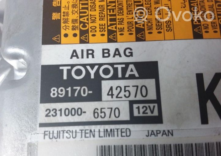 Toyota RAV 4 (XA30) Sterownik / Moduł Airbag 8917042570