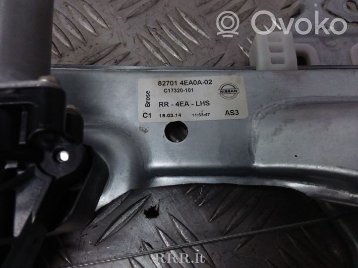 Nissan Qashqai El. Lango pakėlimo mechanizmo komplektas 827014EA0A02