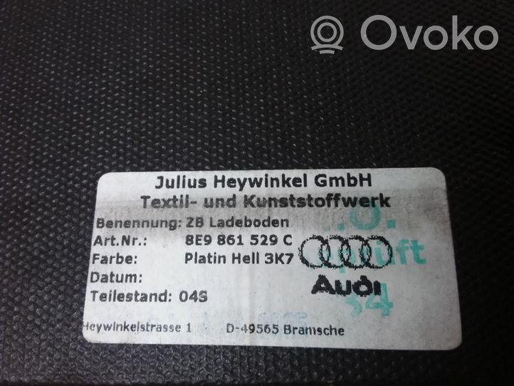 Audi A4 S4 B7 8E 8H Tavaratilan kaukalon tekstiilikansi 8E9861529C