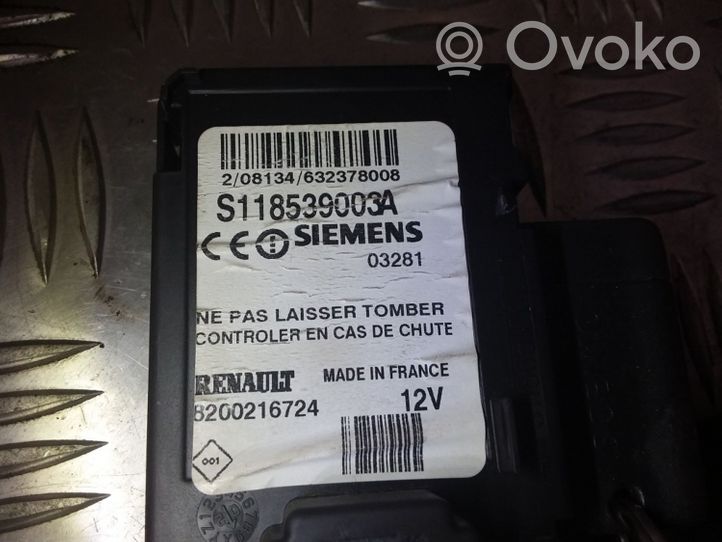 Renault Scenic II -  Grand scenic II Kit calculateur ECU et verrouillage 8200216724