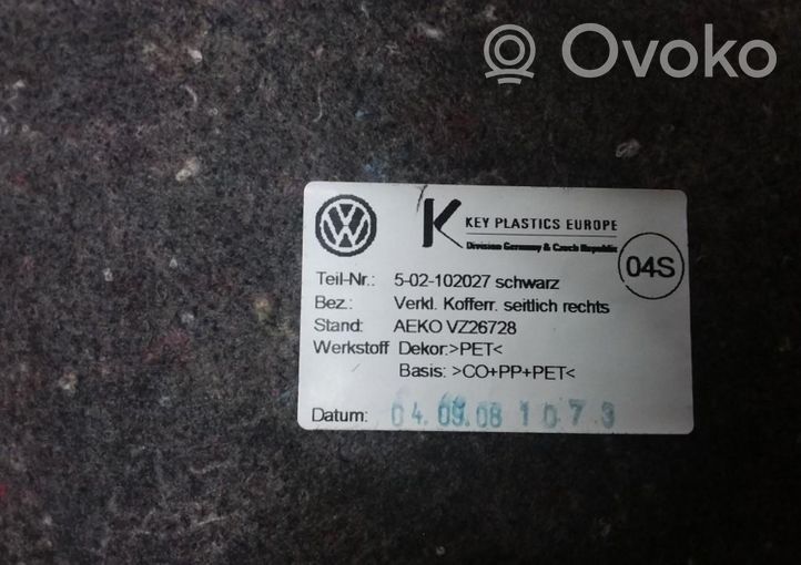 Volkswagen PASSAT B6 Boczek / Tapicerka / bagażnika 3C9867428BG
