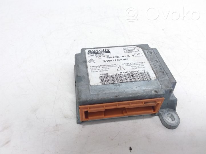 Citroen Xsara Picasso Module de contrôle airbag 550893100