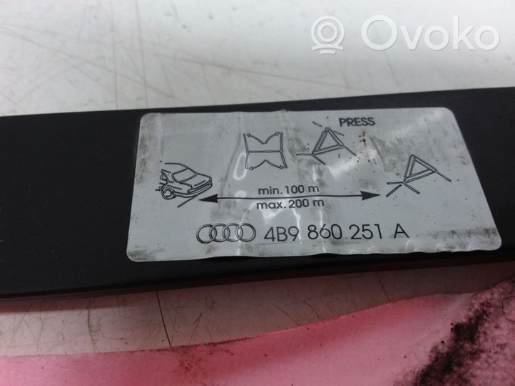 Audi A6 S6 C5 4B Triangle d'avertissement 4B9860251A
