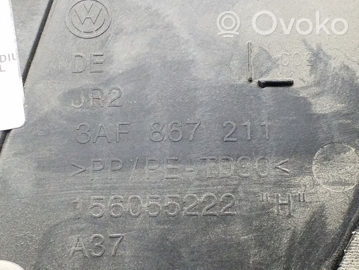 Volkswagen PASSAT B7 Apmušimas galinių durų (obšifke) 3AF867211