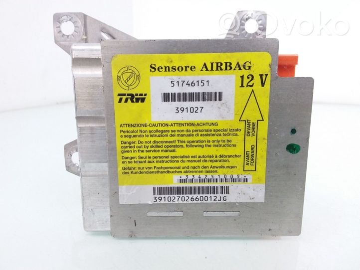 Fiat Croma Gaisa spilvenu vadības bloks 51746151