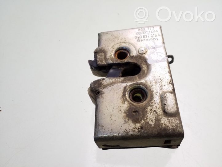 Audi 80 90 B3 Serrure de porte avant 893837016A