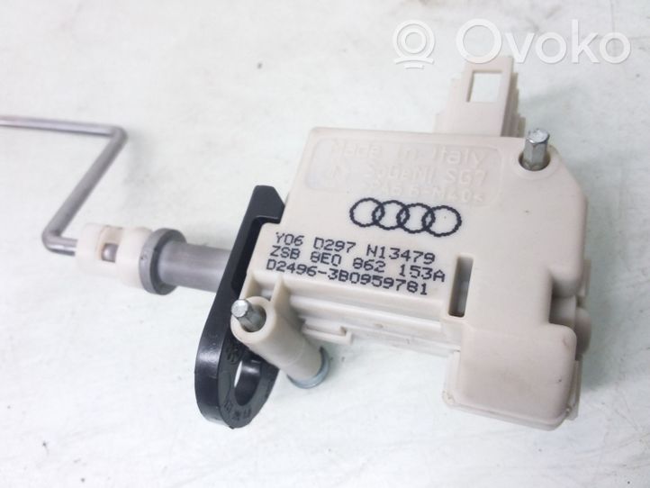 Audi A4 S4 B7 8E 8H Siłowniki klapki wlewu paliwa 8E0862153A