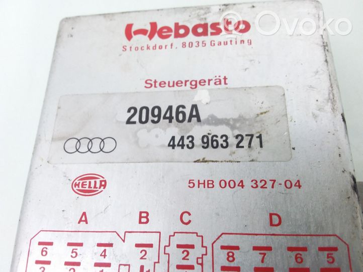 Audi A6 S6 C4 4A Autonomās apsildes vadības bloks 443963271