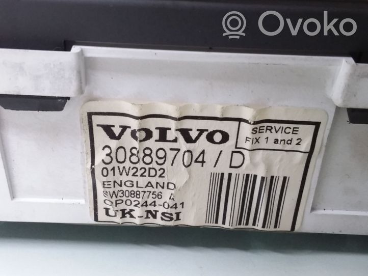 Volvo S40, V40 Compteur de vitesse tableau de bord 30889704