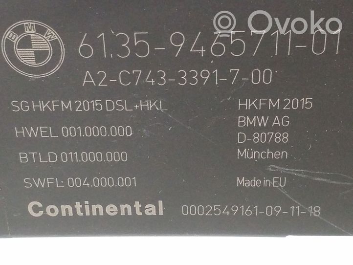 BMW 5 G30 G31 Bagažinės dangčio valdymo blokas 9465711