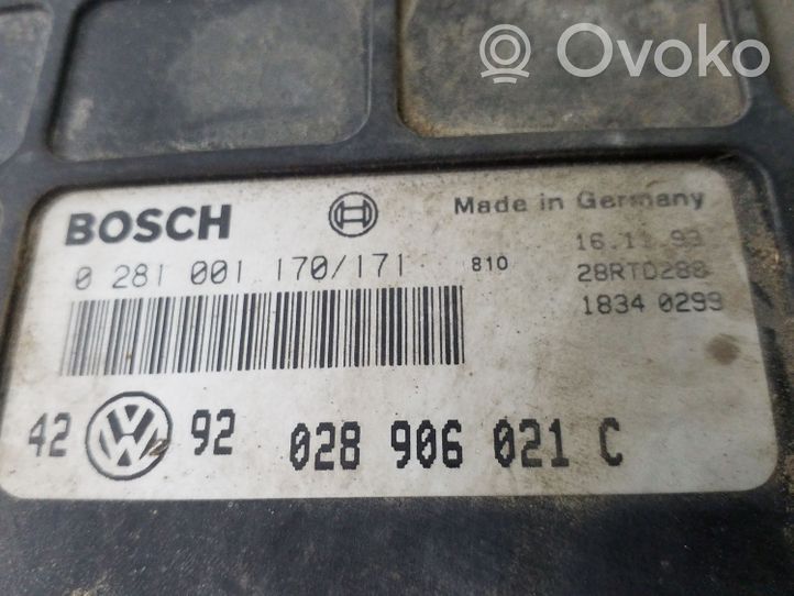 Volkswagen Golf III Centralina/modulo del motore 028906021C