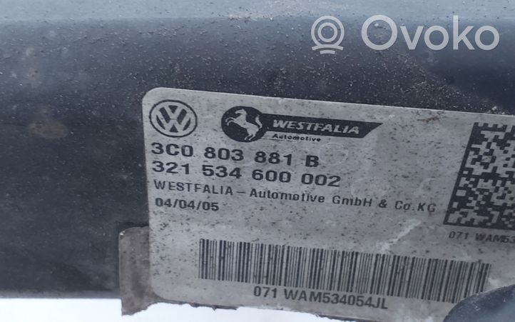 Volkswagen PASSAT B6 Set barra di traino 3C0803880B