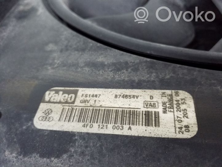 Audi A6 S6 C6 4F Elektryczny wentylator chłodnicy 4F0959501A