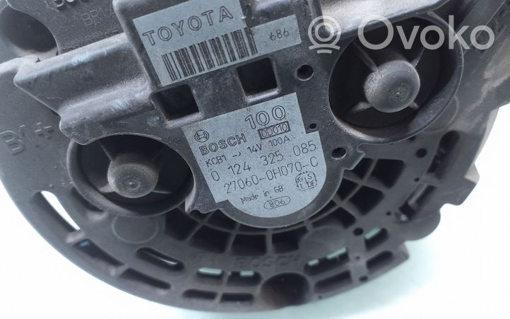 Toyota Avensis T250 Generatore/alternatore 0124325085