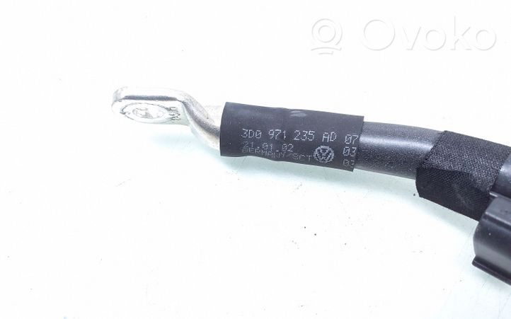 Volkswagen Phaeton Negative earth cable (battery) 3D0971235AD