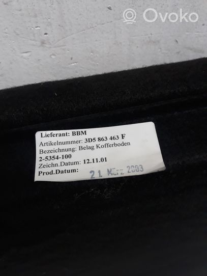 Volkswagen Phaeton Trunk/boot mat liner 3D5863463F