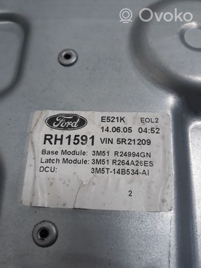 Ford Focus C-MAX Mechanizm podnoszenia szyby tylnej bez silnika 3M51R045H22A