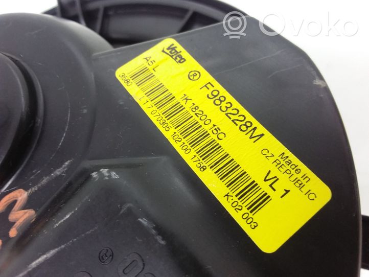 Audi A3 S3 A3 Sportback 8P Ventola riscaldamento/ventilatore abitacolo 1K1820015C