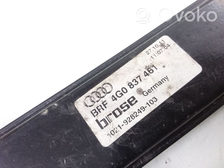 Audi A6 S6 C7 4G Mécanisme de lève-vitre avant sans moteur 4G0837461