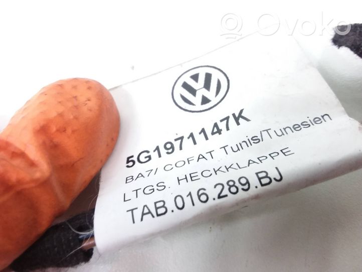 Volkswagen Golf VII Wiązka przewodów klapy tylnej / bagażnika 5G1971147K