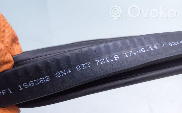 Audi A1 Rear door rubber seal (on body) 8X4833721B