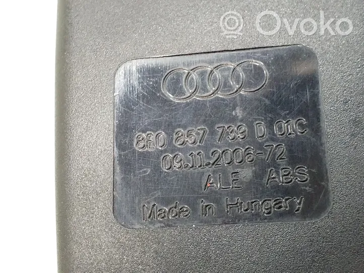 Audi A4 S4 B7 8E 8H Boucle de ceinture de sécurité arrière centrale 8E0857739D