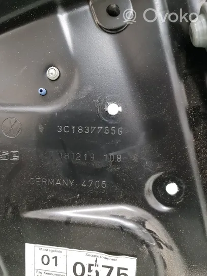 Volkswagen PASSAT B6 Elektryczny podnośnik szyby drzwi przednich 3C1837755G