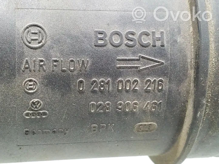 Volkswagen PASSAT B5 Przepływomierz masowy powietrza MAF 0281002216